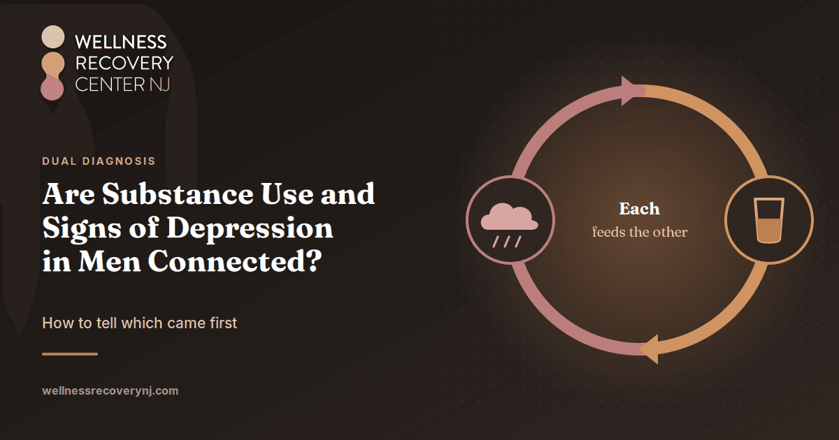 Are Substance Use and Signs of Depression in Men Connected? How to Tell Which Came First